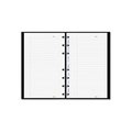 Rediform Office Products MiracleBind Notebook, College/Margin, 11 x 9-1/16, White, 75 Sheets, Black Cover AF1115081